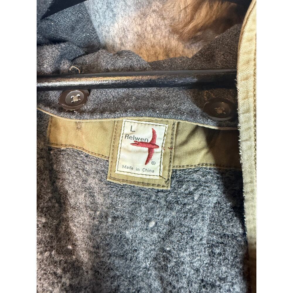 Relwen Womens Parka Jacket Faux Fur Hood Removable Hood and Lining - Large - Picture 5 of 9
